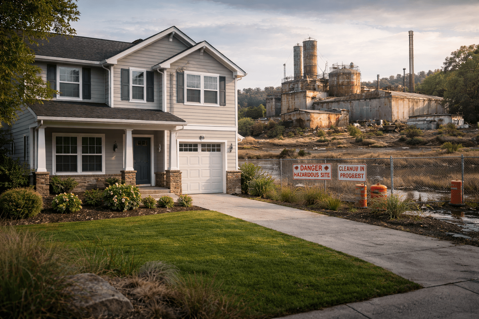 Photorealistic older home interior suggesting hidden environmental risk factors