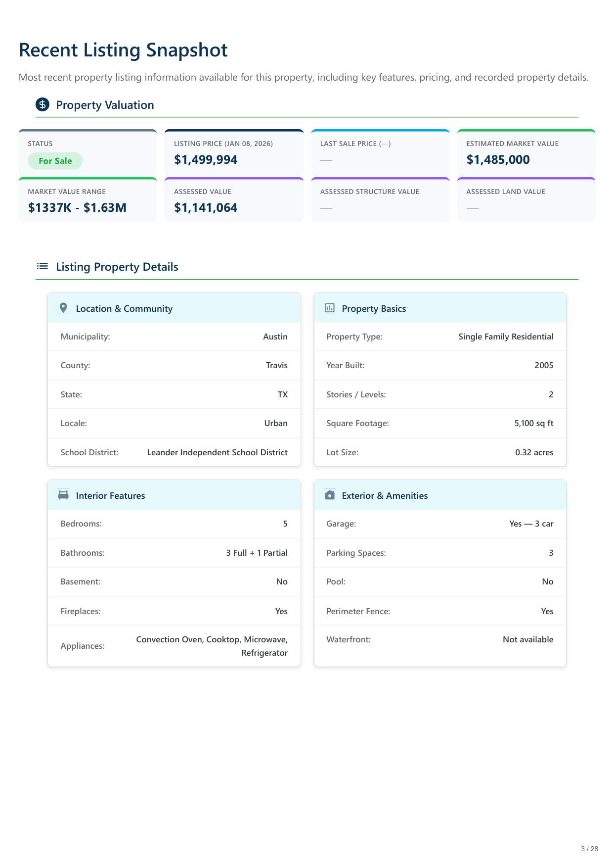 11516 Eagles Glen Dr, Austin, TX report — page 3